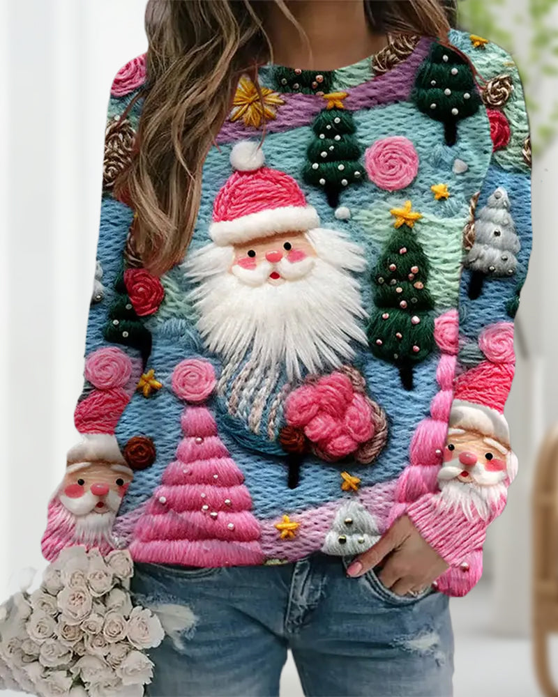 Drune | Weihnachtsbaum und Weihnachtsmann Drucken