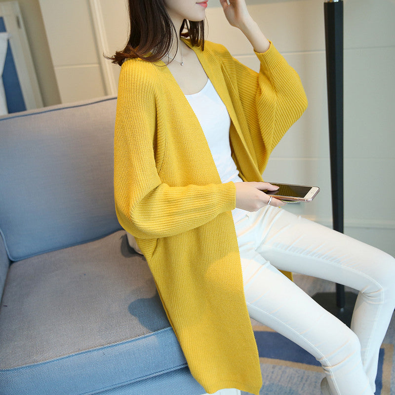 Damen Offene-Front Langstrick-Cardigan Drune