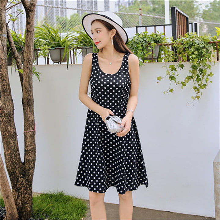 Damen Freizeitkleid mit Punkten Drune