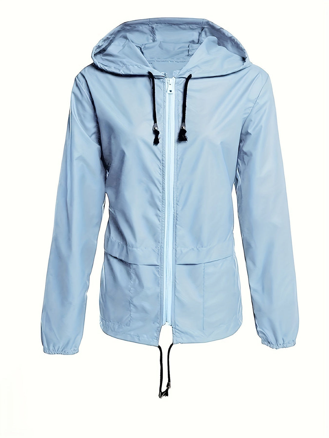 Drune | Glatte Farbige Winddichte Jacke mit Langen Ärmeln