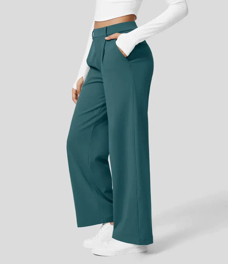 Drune | Damenhose mit weitem Bein - High Waist, Business & Casual geeignet