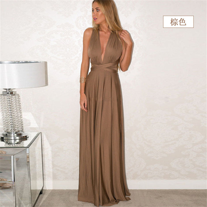 Drune | Multi-Wear Multi-Seil Kreuz rückenfrei Bandage Kleid