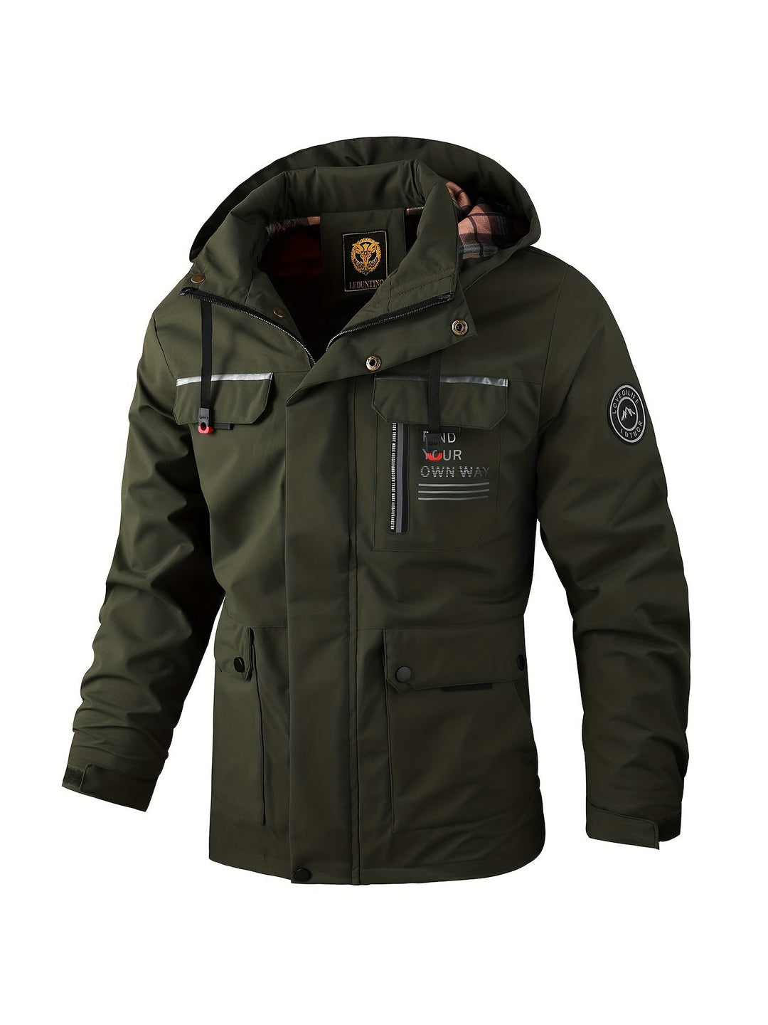 Drune | Herren Kapuzen Utility Jacke