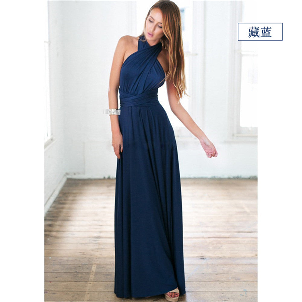 Drune | Multi-Wear Multi-Seil Kreuz rückenfrei Bandage Kleid