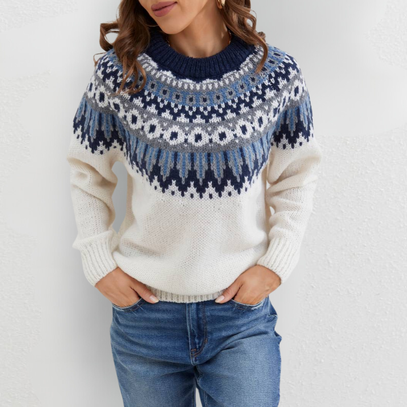 Drune | Stylischer ethnischer gemusterter Pullover