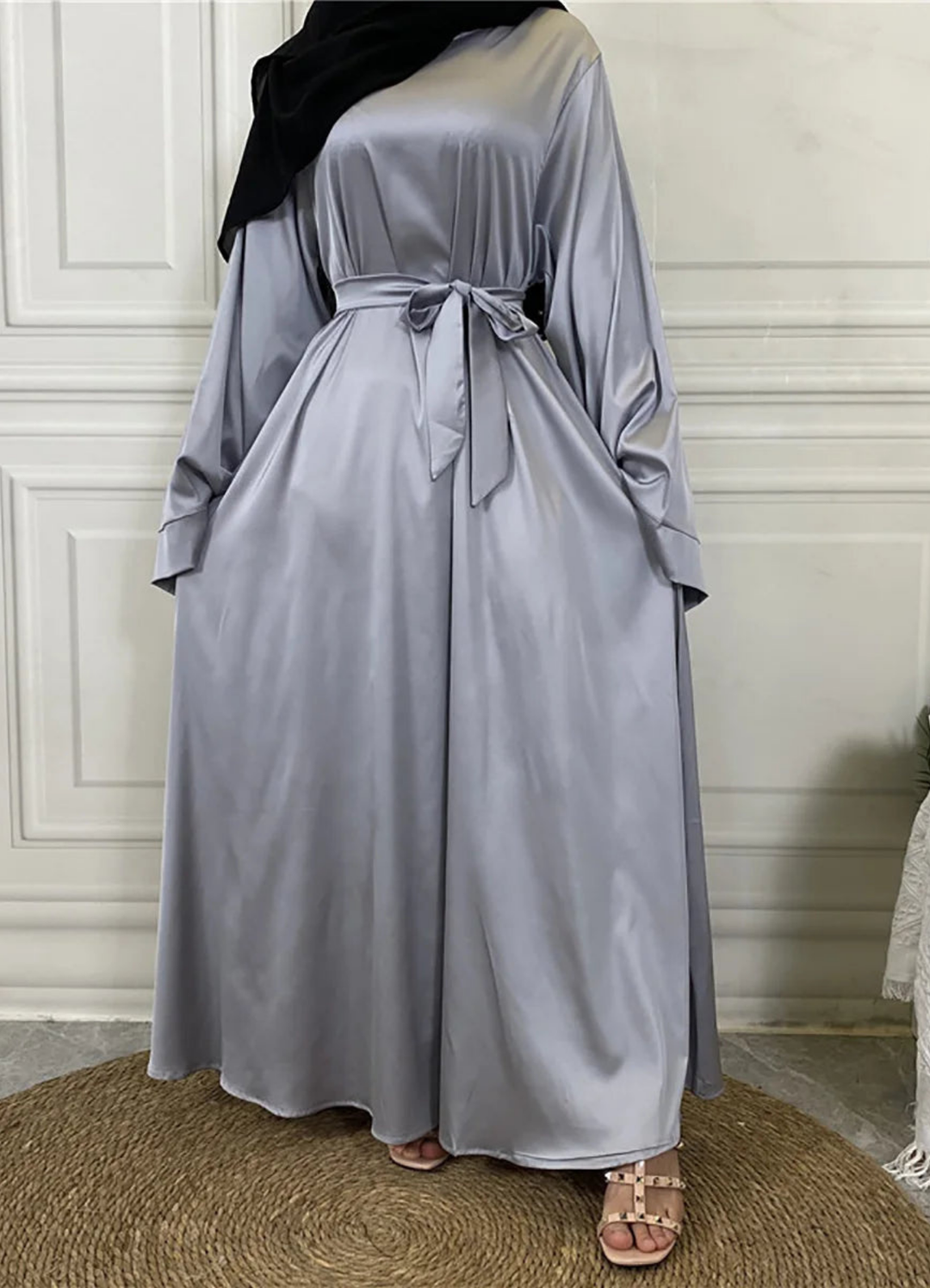 Drune | Klassische Damen Langarm Maxikleid