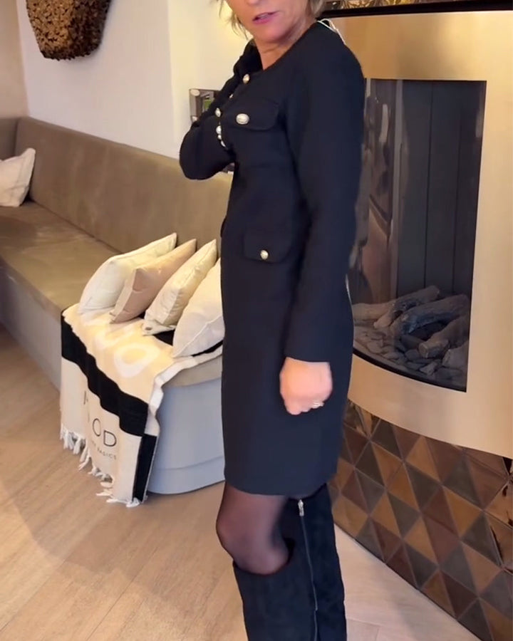 Drune | Schlankes Kleid Im Chanel Stil