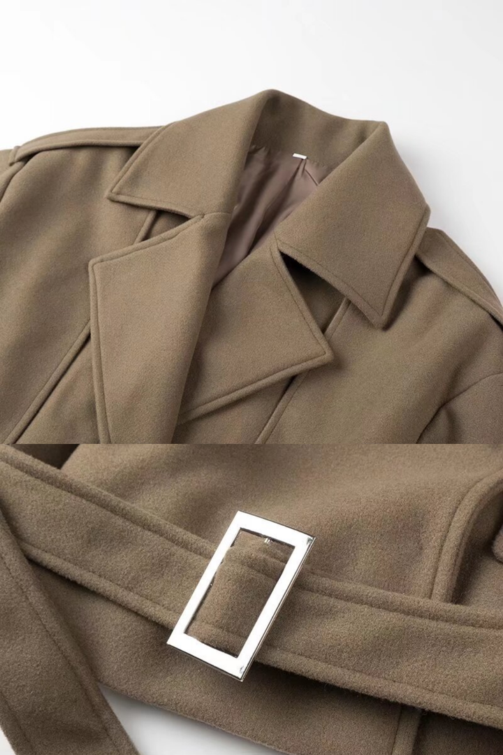 Drune | Kragenbeltes Jacke