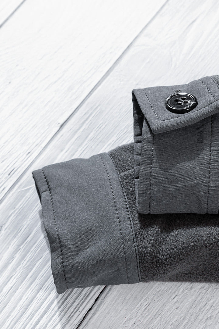 Drune | Casual Fleece Shirtjacke Weich und Warm Perfekt Für Den Alltag