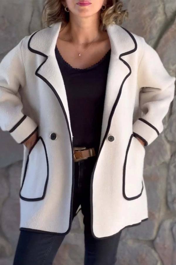 Drune | Suit-Kragen doppelseitige Wolljacke