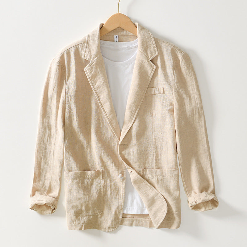 Herren Leichter Leinen Blazer