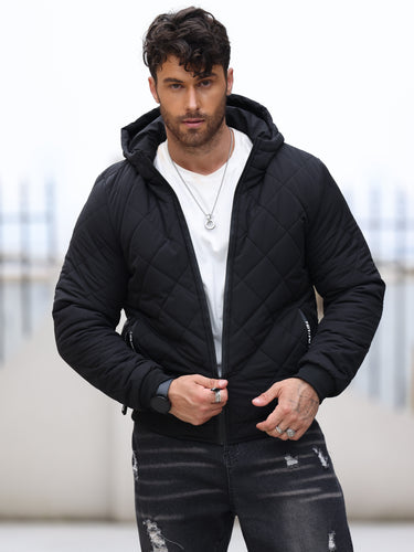 Drune |  Einfarbige Puffer-Winterjacke Für Herren - Perfekt für den Winter