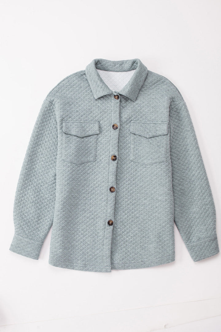 Drune | Leichtgewicht Gesteppte Hemdjacke Polyester Komfort und Stil