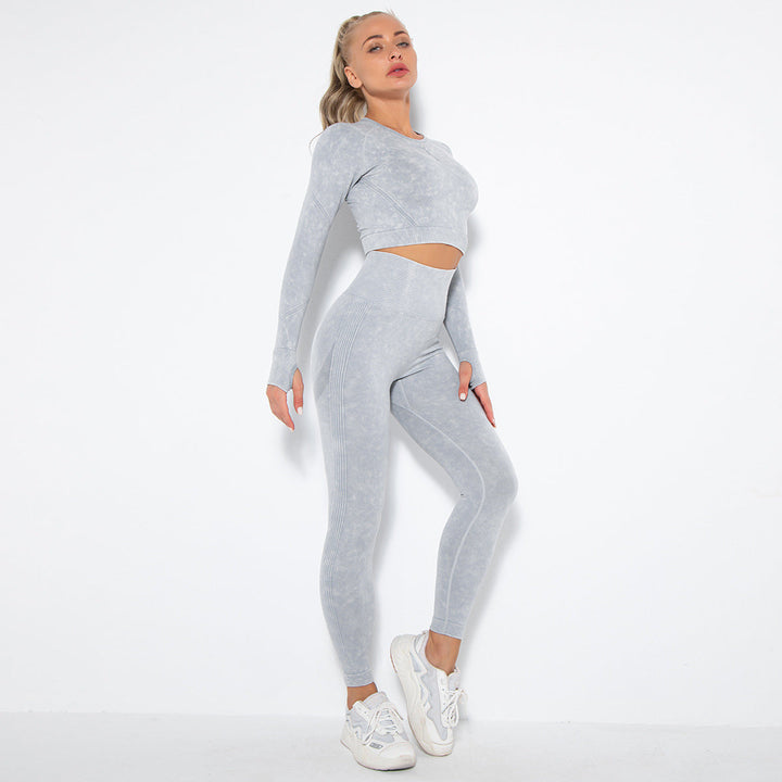 Drune | Sportliches Set Mit Crop Top Und High Waist Leggings