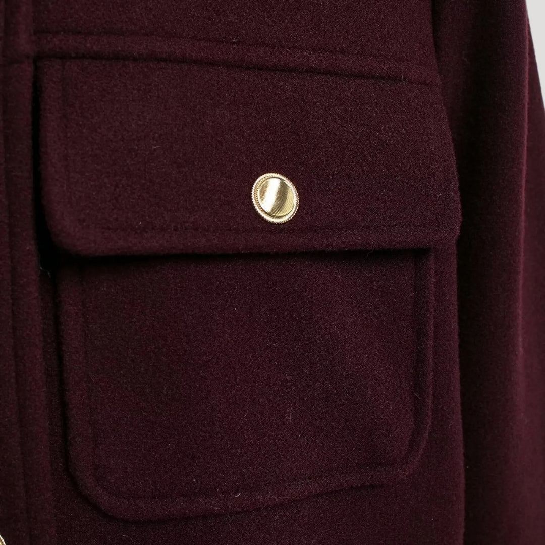 Drune | Strukturierte Wollmischung Knopfjacke