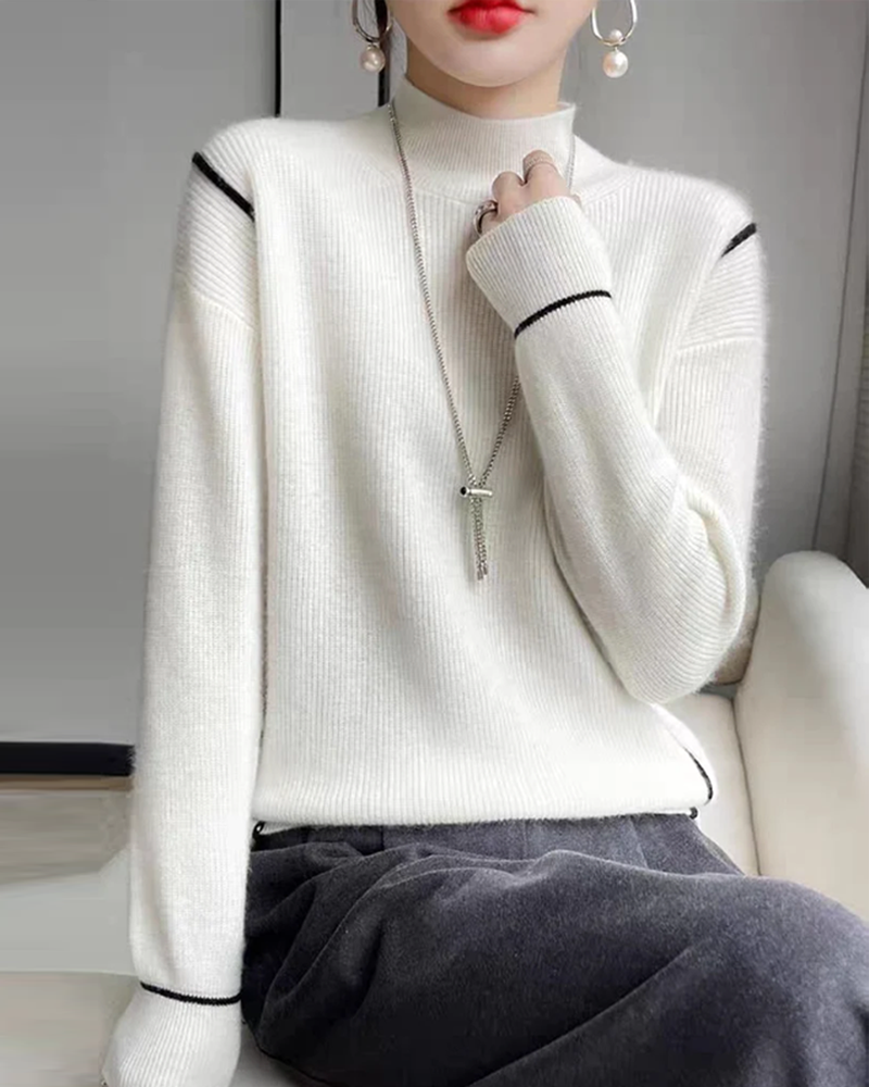 Drune | Eleganter schlichter Rollkragenpullover