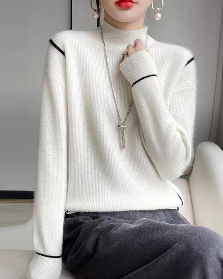 Drune | Eleganter schlichter Rollkragenpullover