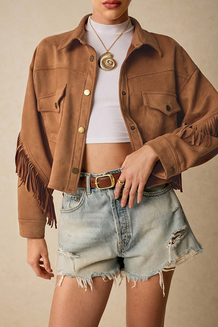 Drune | Trim Drop Shoulder Casual Jacke