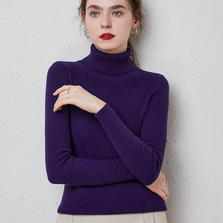 Drune | Premium-Wollrollkragenpullover für Frauen