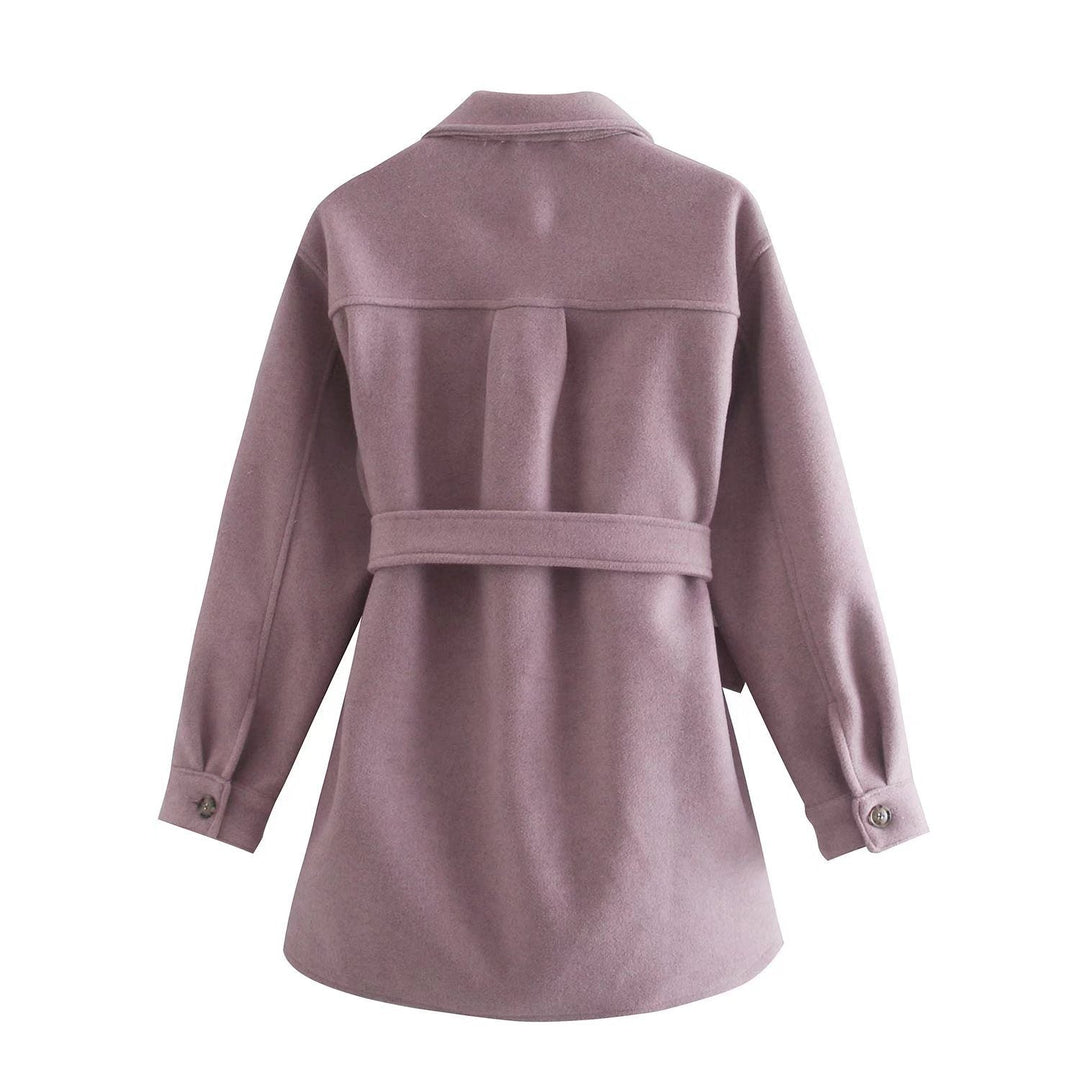 Drune | Wollmischung Shacket - Schicker Utility-Stil - Wollmischung - Übergangsoberbekleidung