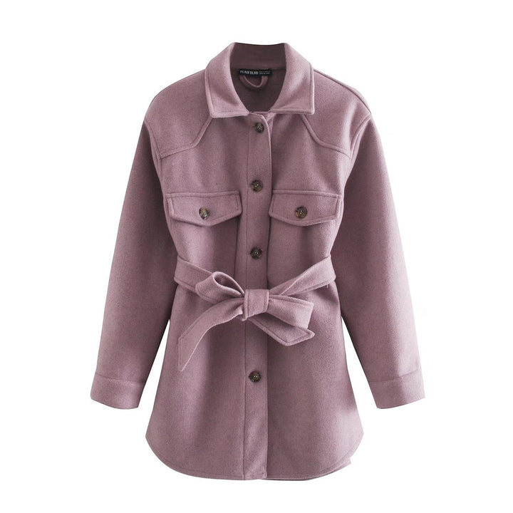 Drune | Wollmischung Shacket - Schicker Utility-Stil - Wollmischung - Übergangsoberbekleidung