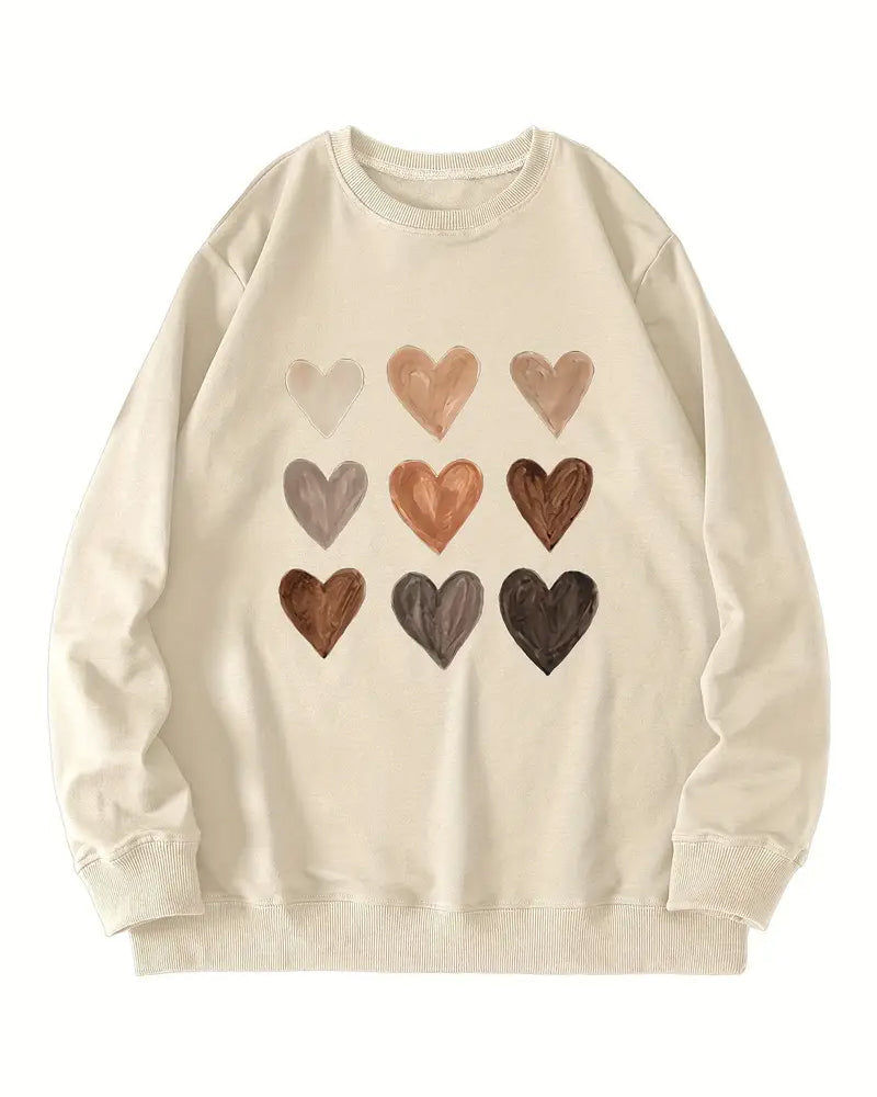 Drune | Buntes Herzförmiges Pullover