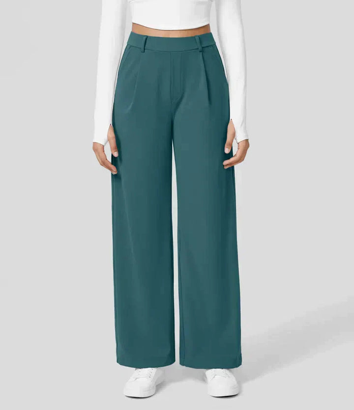 Drune | Damenhose mit weitem Bein - High Waist, Business & Casual geeignet