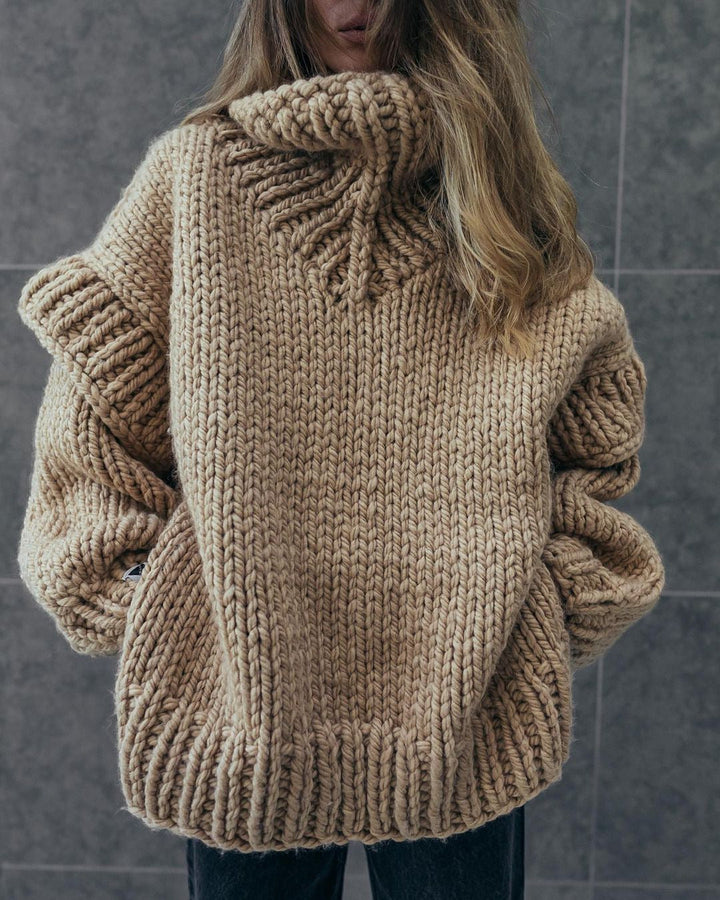 Drune | Strick Oversize Rollkragenpullover für Damen