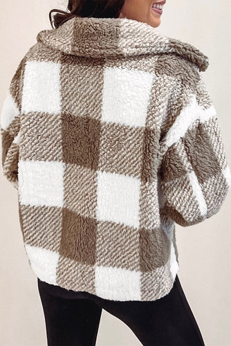 Drune | Weiche Teddyjacke mit Muster Komfortabel und Stilvoll Perfekt Für Den Alltag