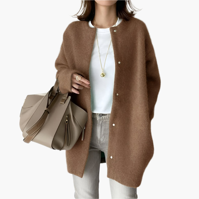 Drune | Strickjacke im Oversize-Look - Modischer Casual Cardigan für Alltag und Büro