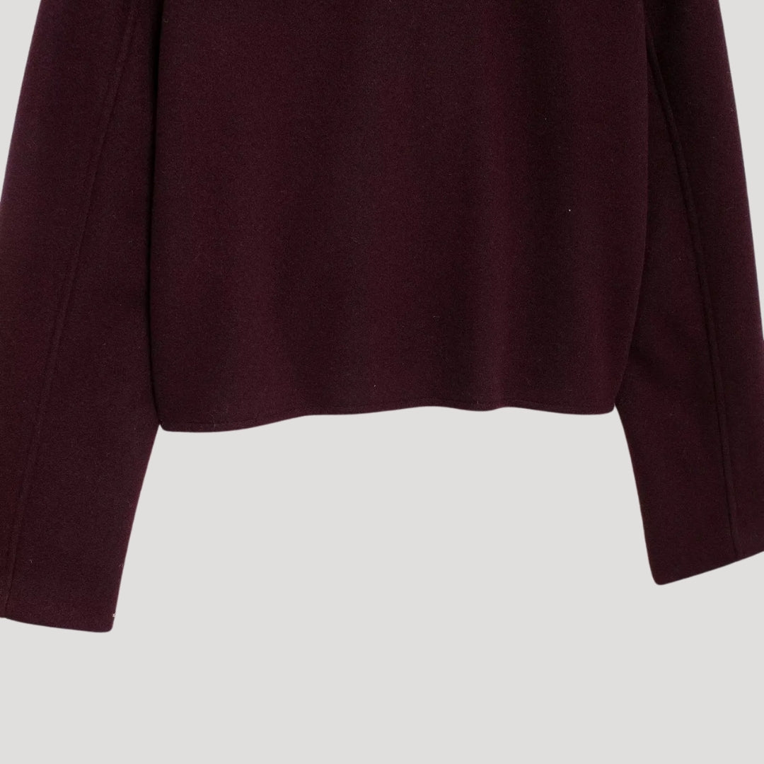 Drune | Strukturierte Wollmischung Knopfjacke