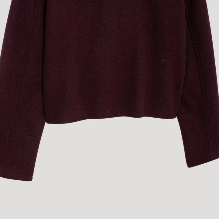 Drune | Strukturierte Wollmischung Knopfjacke