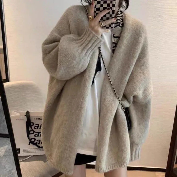 Drune | Cozy oversized knit cardigan with button closure