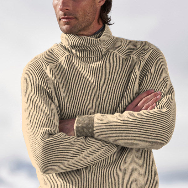 Drune | Turtleneck Strickpullover Baumwolle und Polyester Komfortabel und Warm