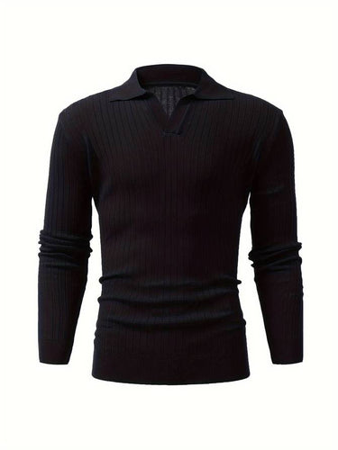 Drune - Lässiger Herrenpullover mit V-Ausschnitt