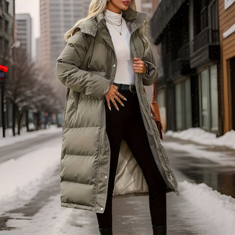 Drune | Lange Winter-Pufferjacke