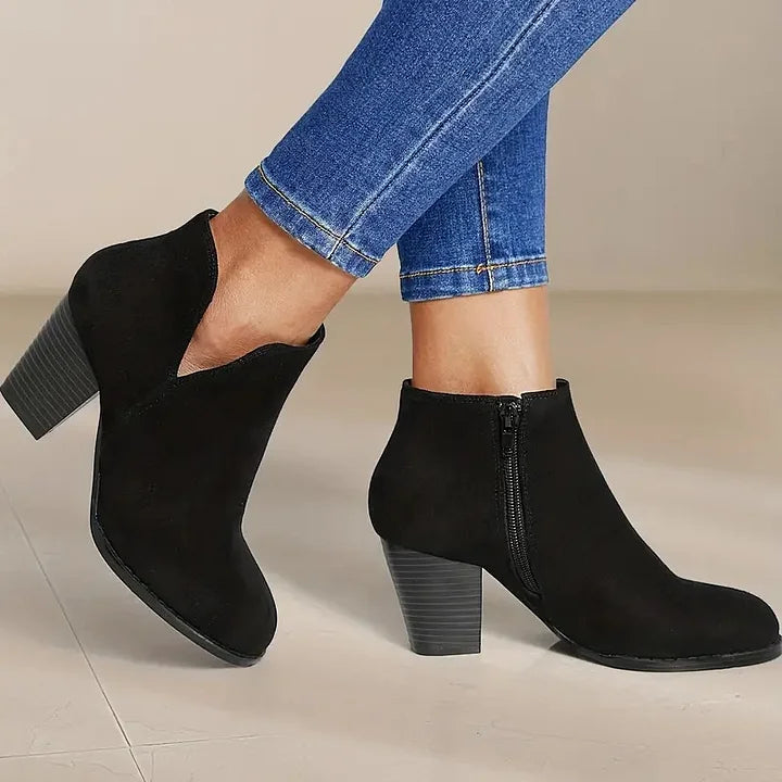 Drune | Damen Stiefeletten Mit Chunky Absatz