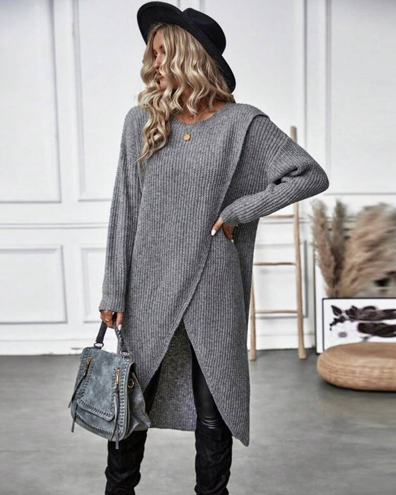 Drune | Pulloverkleid mit Unregelmäßigem Saum