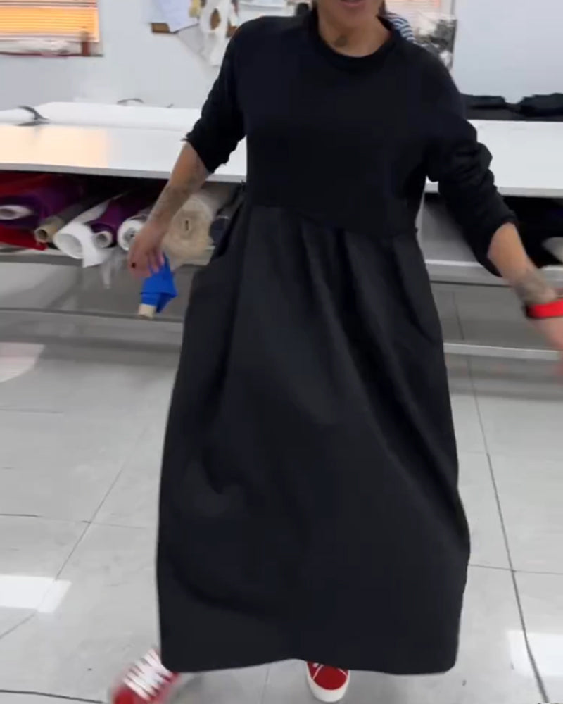 Drune | In Uni Farbe Freizeitkleid