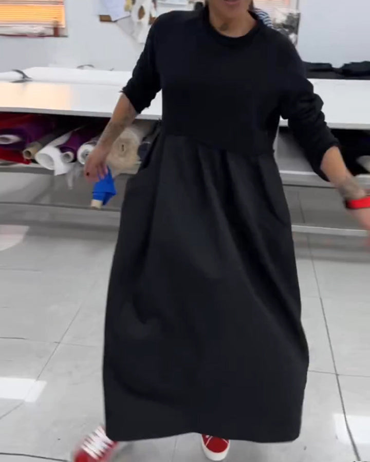 Drune | In Uni Farbe Freizeitkleid