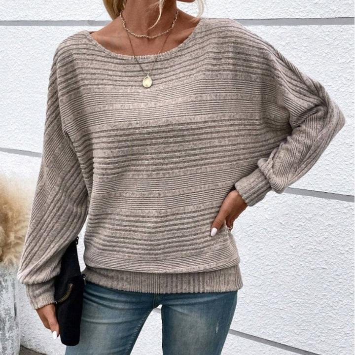 Drune | Langarmshirt mit Rundhals und Streifen