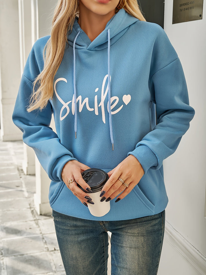 Drune | Hoodie mit Druck Baumwollmischung Lässiger Stil