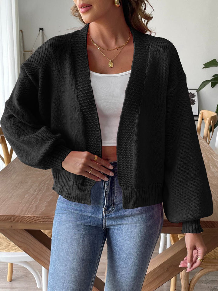 Drune | Legere Strickjacke mit langen Ärmeln und offener Front