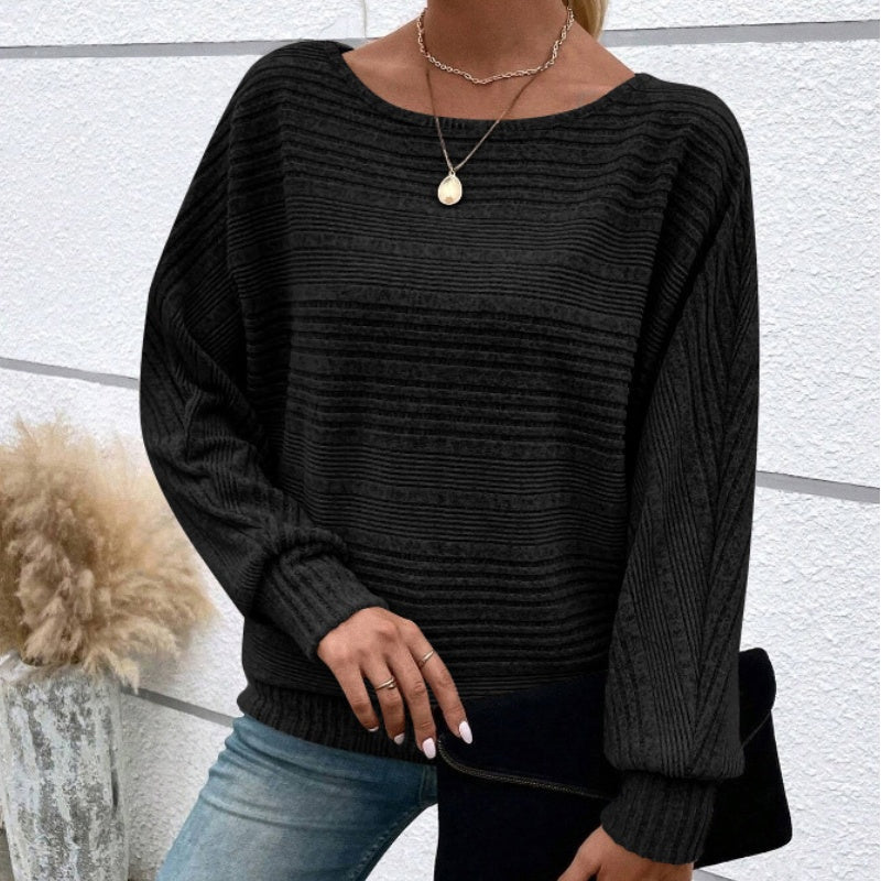 Drune | Langarmshirt mit Rundhals und Streifen