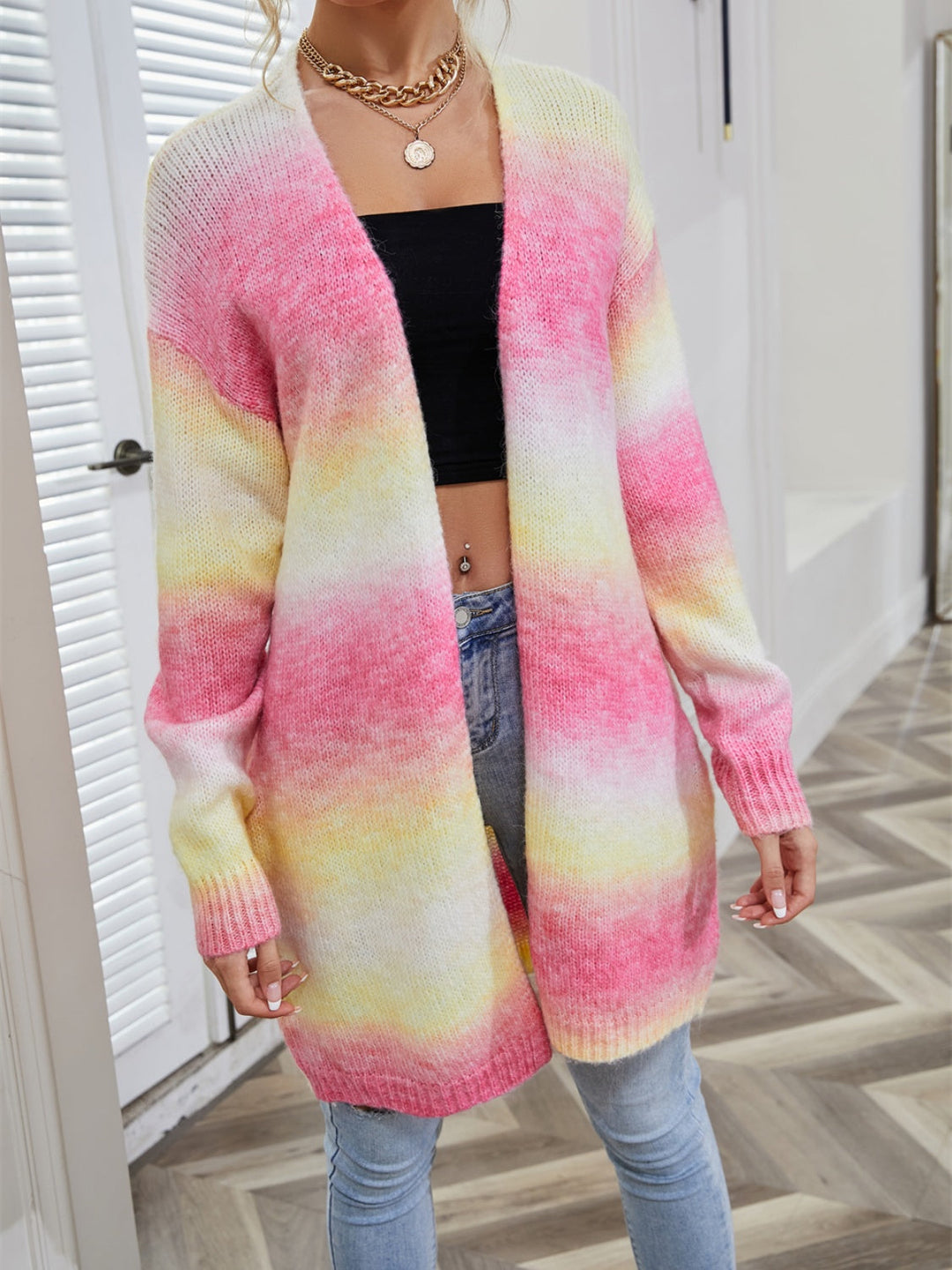 Drune | Engel Flügel Vollgröße Gradient Offene Vorderseite Cardigan