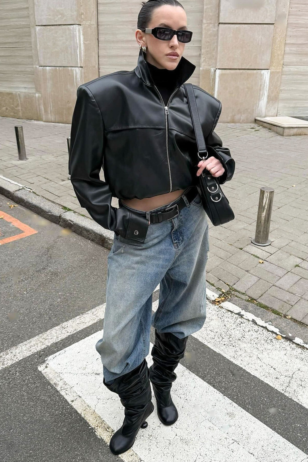 Drune | Leder Motorradjacke