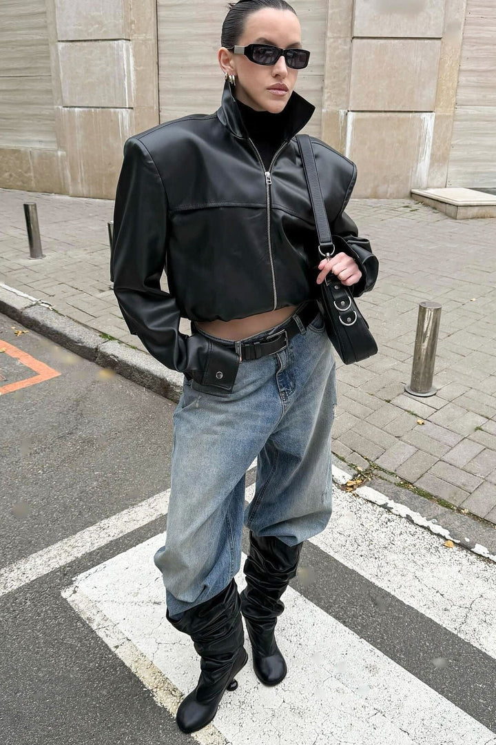 Drune | Leder Motorradjacke