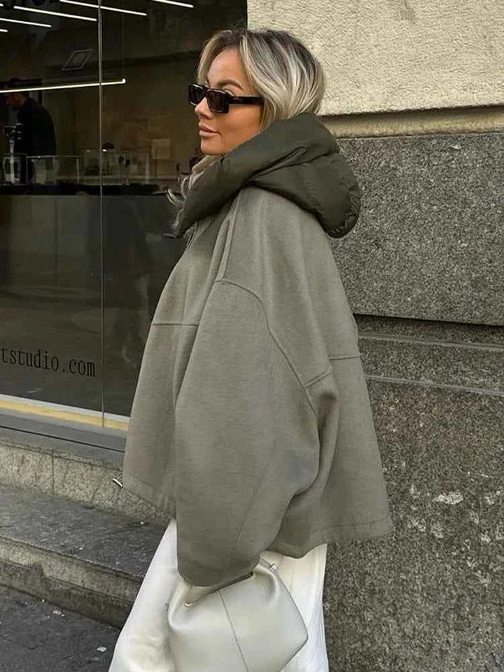 Drune | Cozy oversized quilted hooded jacket