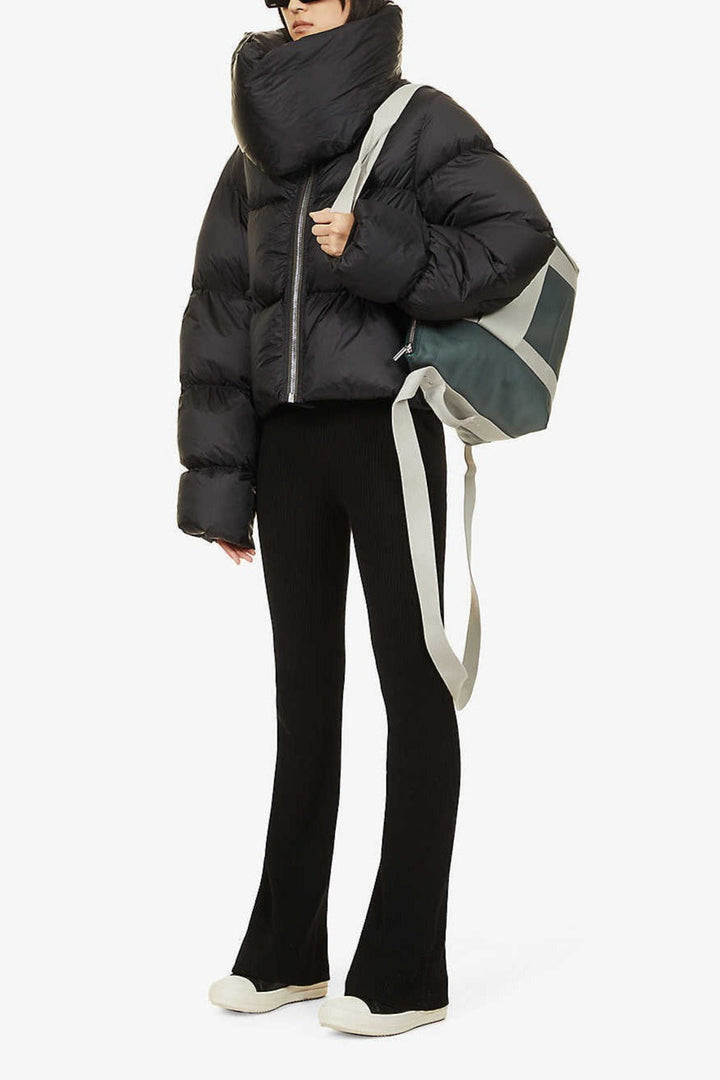 Drune | Hals-Schal-Kragen gesteppte Pufferjacke