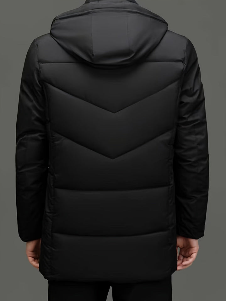 Drune | Warme Pufferjacke mit Kapuze Polyester Stil und Schutz